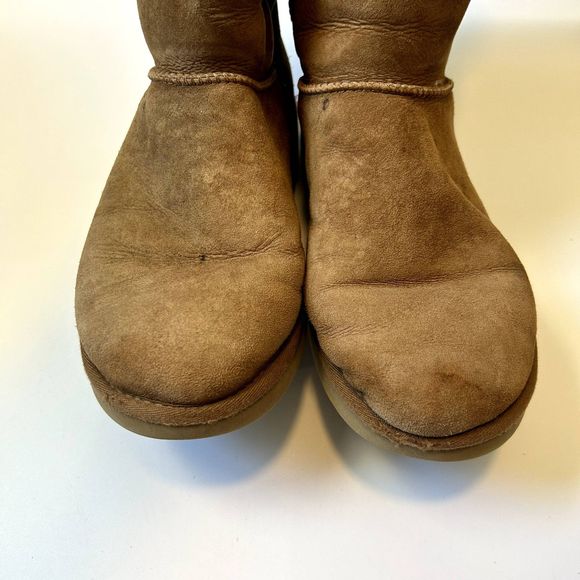 UGG Womens Bailey Bow Tall II Boot Size 10 Chestnut Tan 1016434 Winter - Picture 3 of 16